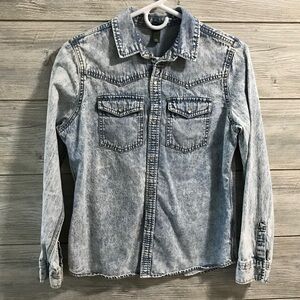 Wild Fable Denim Button-Up Shirt